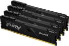 Оперативная память Kingston DDR4 128GB (4x32GB) 3200Mhz FURY Beast Black (KF432C16BBK4/128)