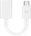 Кабели и переходники  Холодильник Адаптер Zmi USB-C/USB-A (AL271) , белый