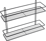 Полка Fixsen прямая двухэтажная, черная (FX-730B-2)