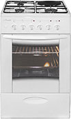 Комбинированные плиты  Холодильник Комбинированная плита Лысьва ЭГ 1/3г14 МС-2у белая, со стеклянной крышкой