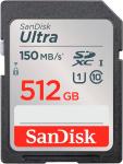 Карта памяти Sandisk Ultra, 512GB, Class 10, UHS-I, черный (SDSDUNC-512G-GN6IN)