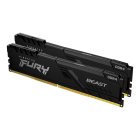 Оперативная память Kingston DDR4 2x16Gb 3733MHz KF437C19BB1K2/32 Fury Beast Black RTL Gaming PC4-29800 CL19 DIMM 288-pin 1.35В kit dual rank с радиатором Ret