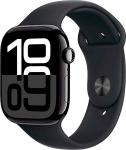 Смарт-часы Apple Watch Series 10 A2999, 46 мм, OLED, черный, Sport Band ремешок, черный M/L (MWWQ3LW/A)