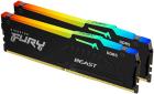 Оперативная память Kingston DDR5 32GB (2x16GB) 5200MHz FURY Beast RGB Black (KF552C36BBEAK2-32)