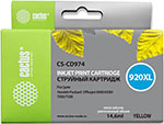 Картридж струйный Cactus CS-CD974 для HP Officejet 6000/6500/7000, желтый