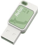 Флеш-накопители Флеш диск Netac 128Gb UA31 NT03UA31N-128G-32GN USB3.2 зеленый