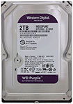 Жесткий диск HDD Western Digital 3.5 2Tb SATA III Purple 5400rpm 256MB WD22PURZ