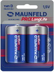  Батарейка, аккумулятор и зарядное устройство для него Maunfeld PRO Long Life Alkaline (DLR20) MBLR20-BL2, блистер 2 шт.