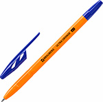 Канцтовары Ручка шариковая Brauberg ULTRA ORANGE, синяя, 50 шт, 0,35 мм (880398)