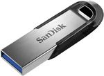 Флеш-накопитель Sandisk Ultra Flair [3.0 64 Gb металл серебро-черный]