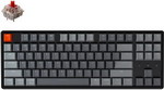 Клавиатура беспроводная Keychron K8, TKL, алюминиевый корпус, RGB подсветка, Gateron Red Switch (K8J1)