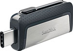   Холодильник Флеш-накопитель Sandisk USB Flash Ultra Dual (Type-A,C) 3.1 32 Gb пластик серебро-черный