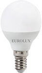 Лампа светодиодная Eurolux LL-E-G45-7W-230-4K-E14 (шар, 7Вт, нейтр., Е14) белый