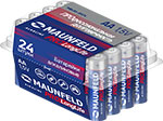   Холодильник Батарейки Maunfeld PRO Long Life Alkaline AA (LR6), 24 шт., бокс (MBLR6-BX24)