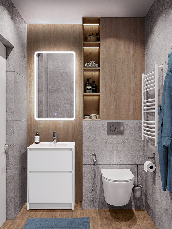 Мебель для ванной комнаты BelBagno Kraft 39 81 см напольная, белая