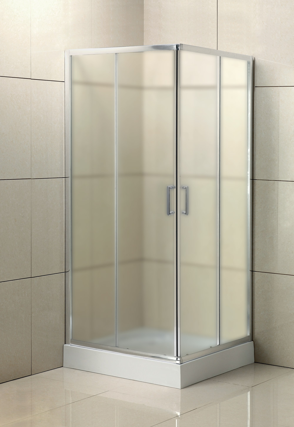 Душевой уголок BelBagno Uno 95x95 UNO-195-A-2-95-P-Cr стекло матовое, профиль хром, без поддона