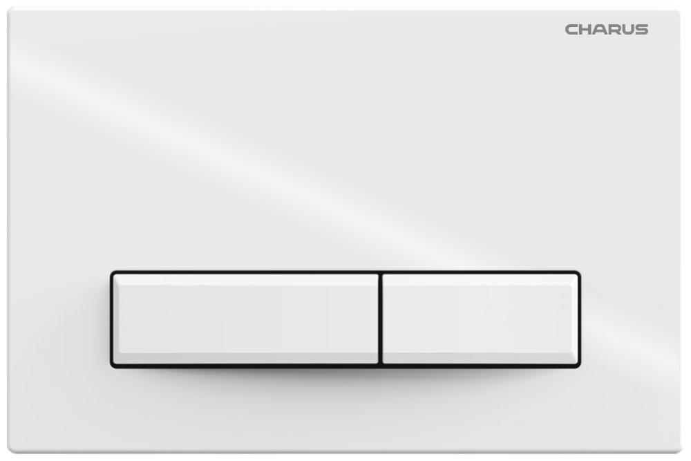Кнопка для инсталляции Charus Elegia FP.321.11.01 белая глянцевая