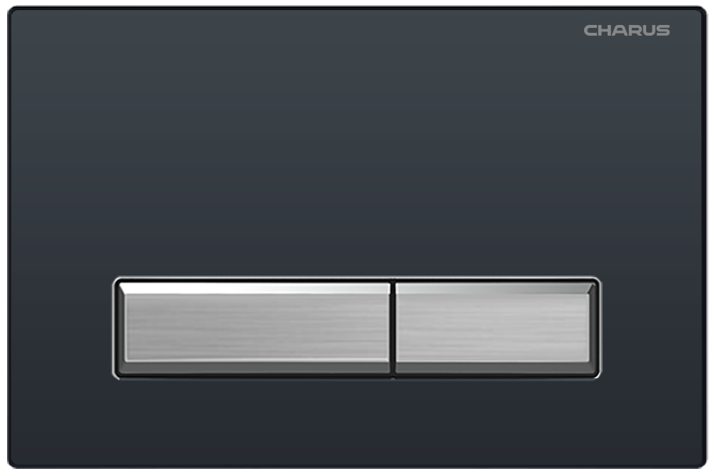 Кнопка для инсталляции Charus Raiden FP.321.BBN.01 черная с хромированными кнопками