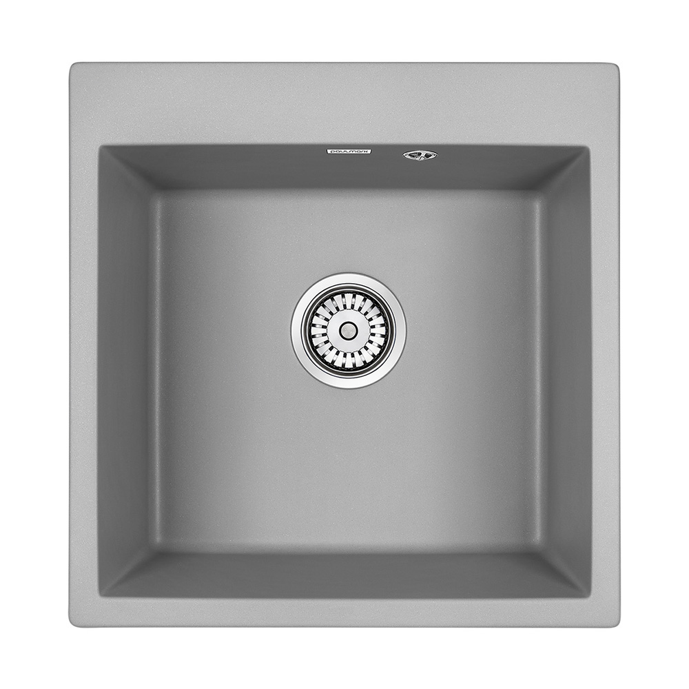 Кухонная мойка Paulmark Praktisch PM105152-GRM 51 см серый металлик