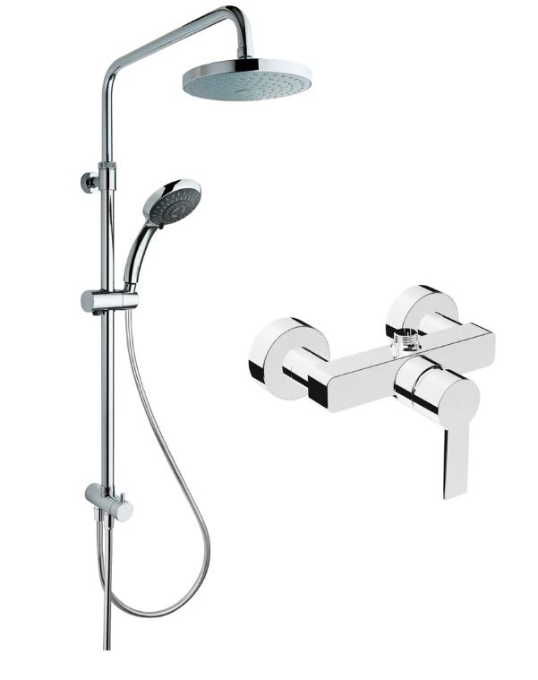 Душевая стойка Vitra System Rain A49234EXP хром, с изливом