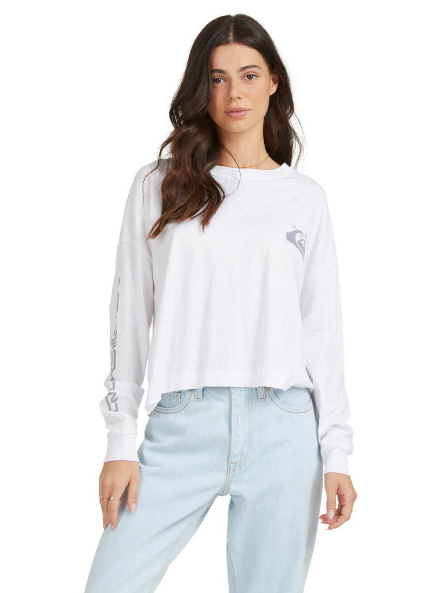 Оверсайз Лонгслив Из Органического Хлопка Quiksilver Womens Oversized Crop