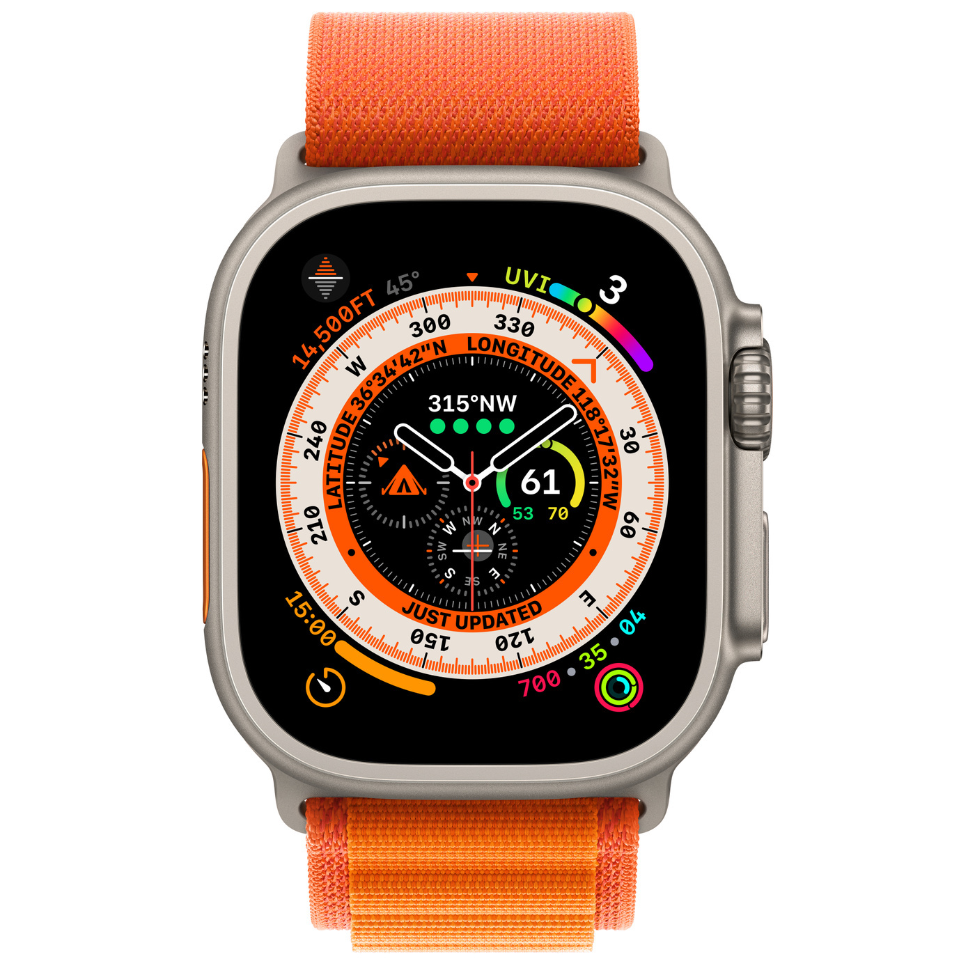   ID Store Часы Apple Watch Ultra 49 мм Titanium Case with Orange Alpine Loop M