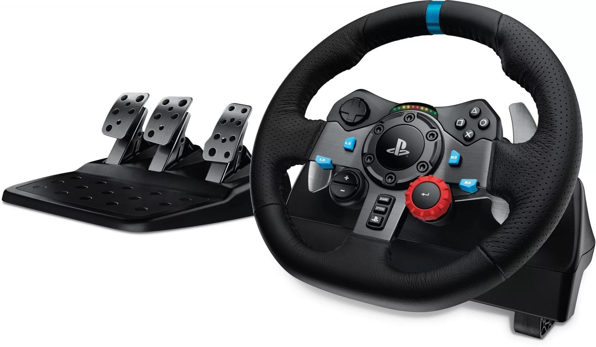 Все товары/Электроника/Игровые приставки/Аксессуары PlayStation 4  ИгроРай Руль Logitech G29 Driving Force (PS4/PS3/PC)