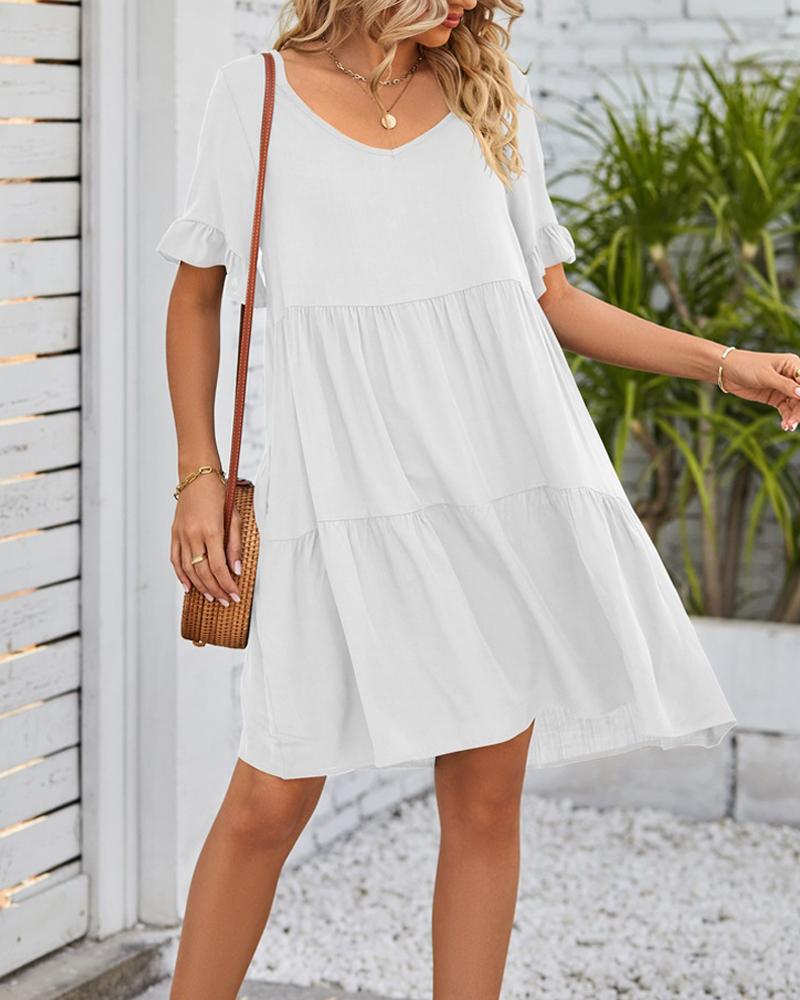 Casual Dresses Short Sleeve Casual Smock Dress