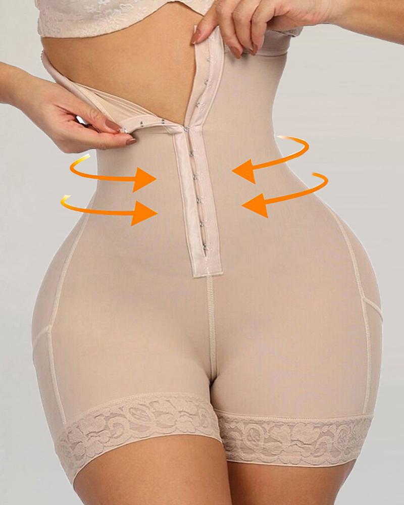 Lace Butt Lifter Trainer Body Shapewear Slimming Underwear With Tummy Control Panties