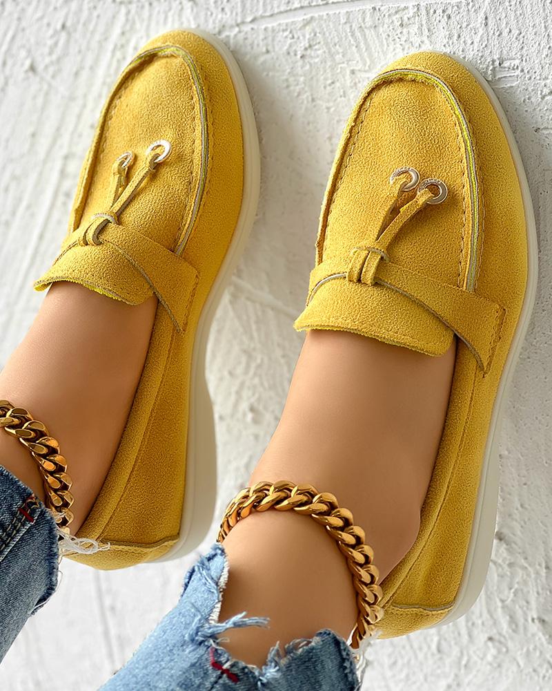 Tassel Design Slip-on Casual Loafers