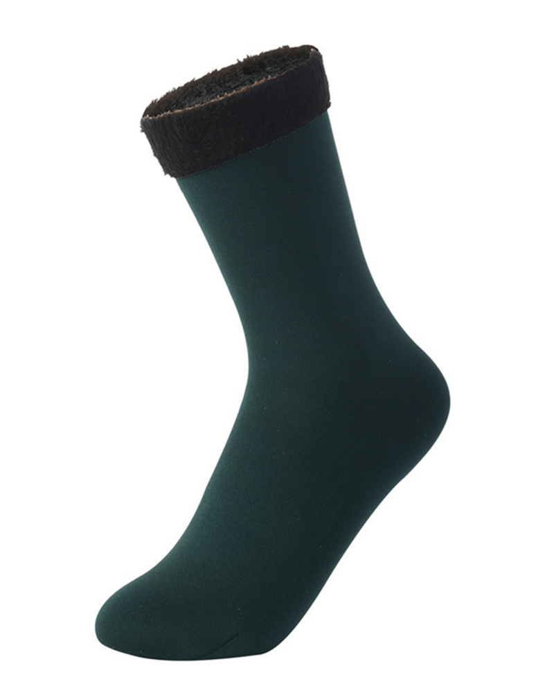 1Pair Warm Thermal Lined Socks