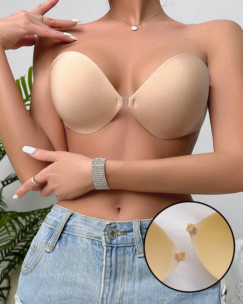 Seamless Strapless Wireless Lifting Stick-On Invisible Bra