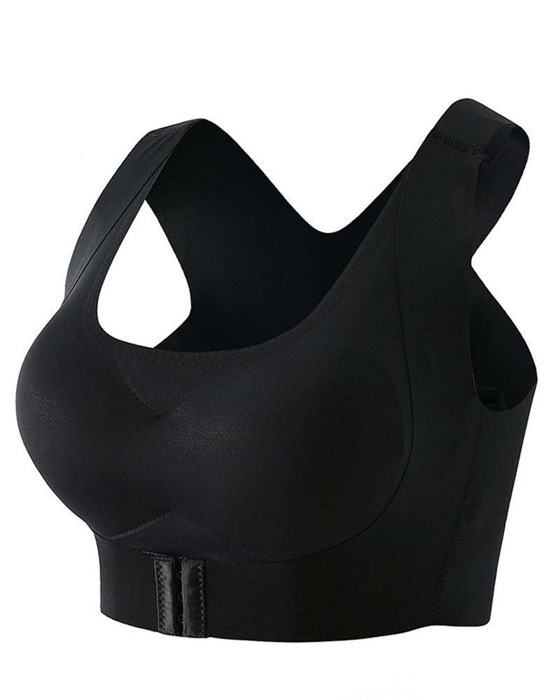 Racer Back Hook Front Wireless Lifting Bralette