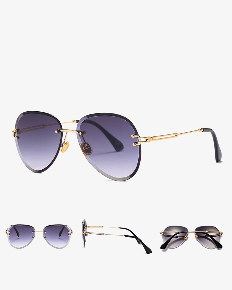 Round Flexible Metal Frame Sunglasses