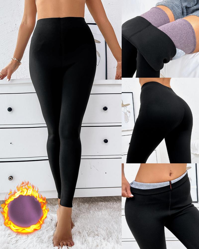 Leggings  ChicMe Butt Lifting Tummy Control Thermal Warm Fleece Lined Yoga Pants