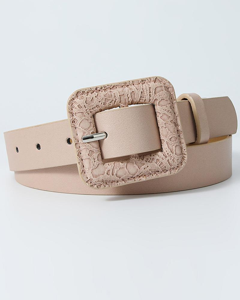  1pc Vintage Square Buckle Belt