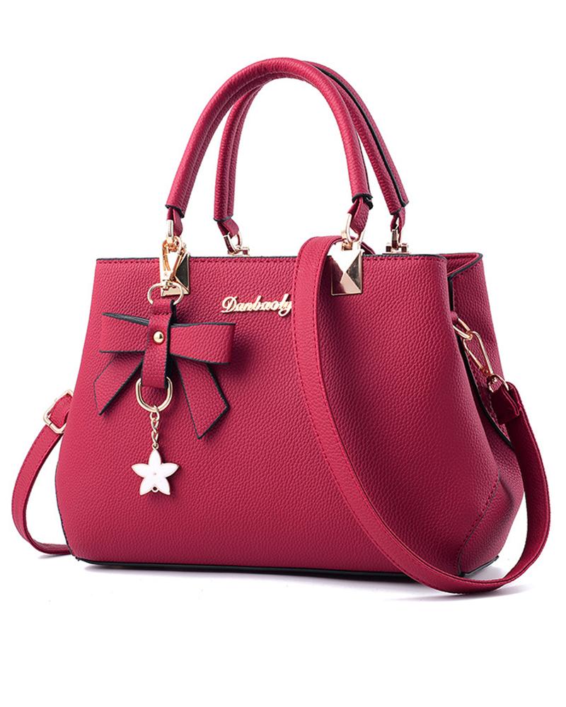 Bowknot Decor Trendy Satchel Bag