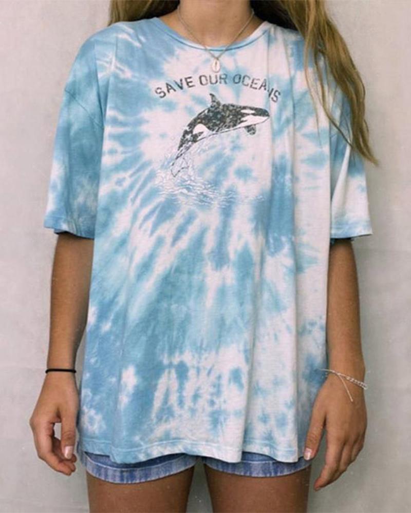 T-shirt & Tees Tie Dye Short Sleeve T-shirt