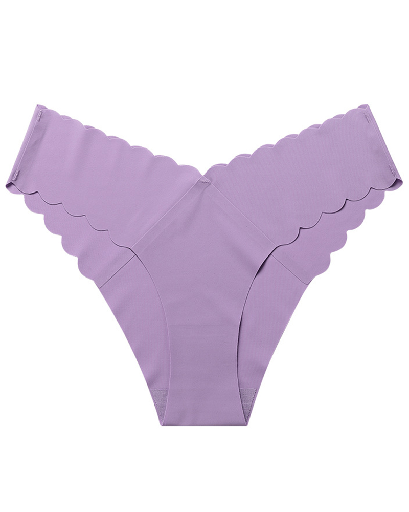 Scallop Trim Seamless Panty