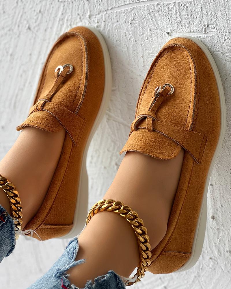 Tassel Design Slip-on Casual Loafers