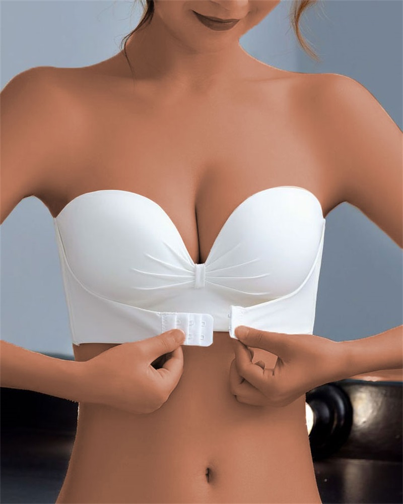 Bras & Bralettes  ChicMe Multi-way Wear Strapless Bra With Detachable Strap