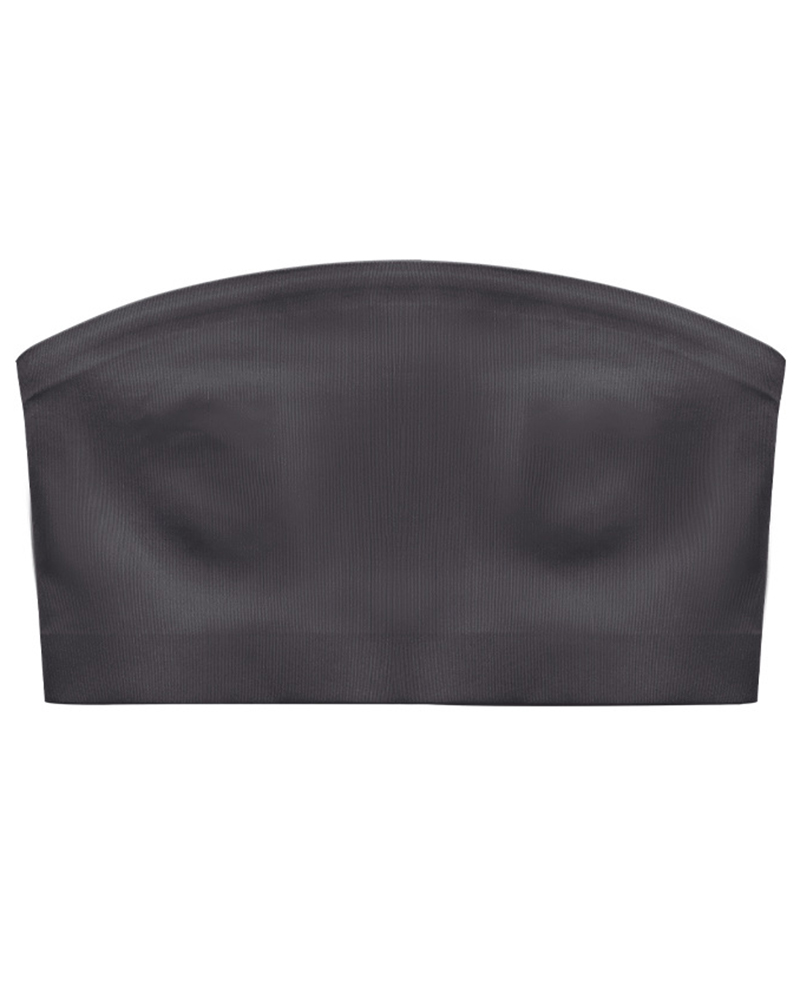 Bandeau Padded Seamless Crop Top