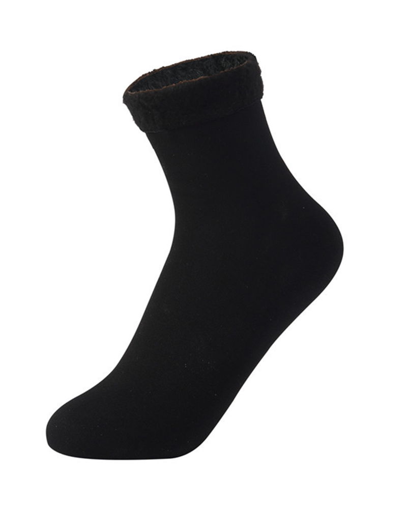 1Pair Warm Thermal Lined Socks