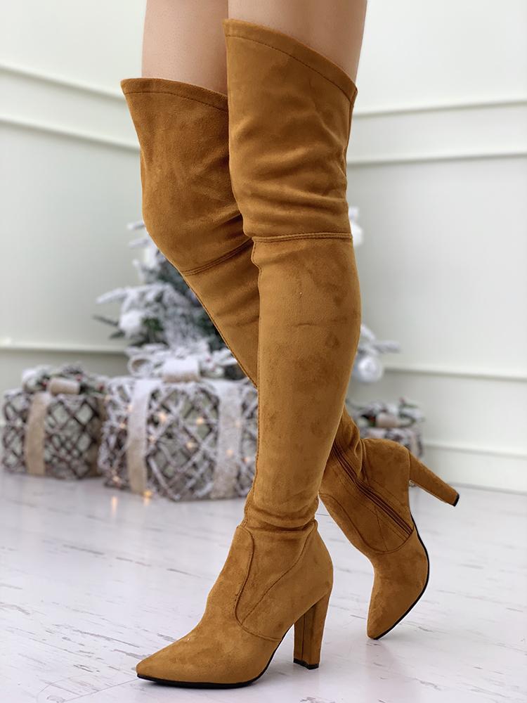 Pointed Toe Over The Knee Boots