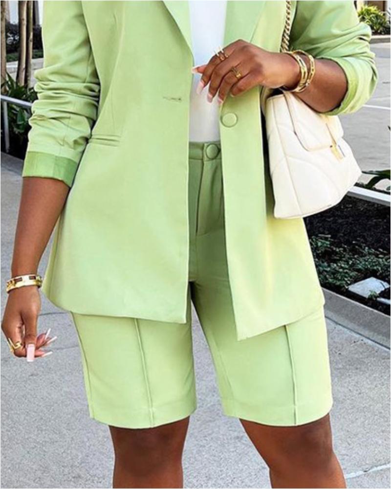   ChicMe High Waist  Bermuda Blazer Shorts