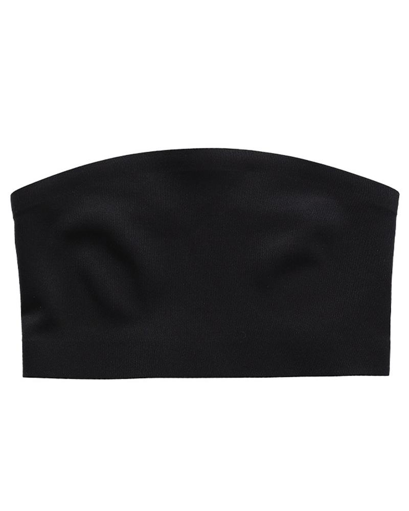 Bandeau Padded Seamless Crop Top
