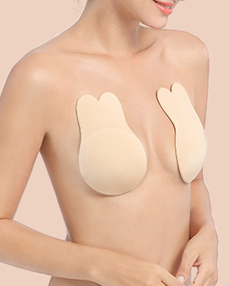 Pads & Enhancers 1Pair Breast Lift Silicone Invisible Self-Adhesive Rabbit Ear Nipple Covers