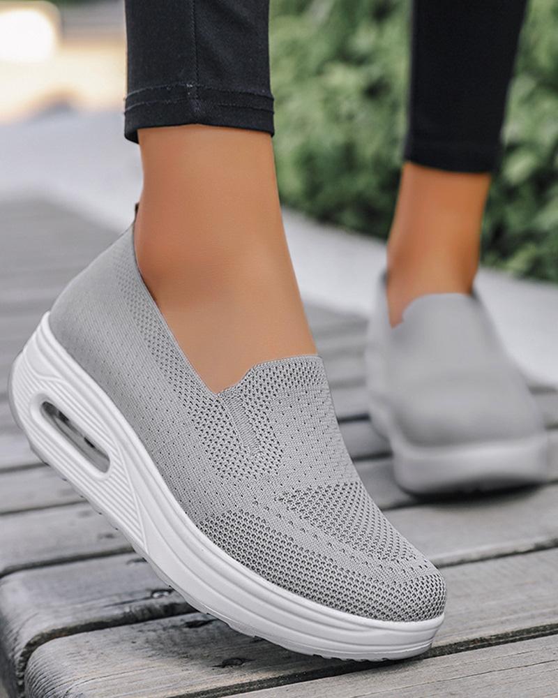 Breathable Slip On Muffin Sneakers