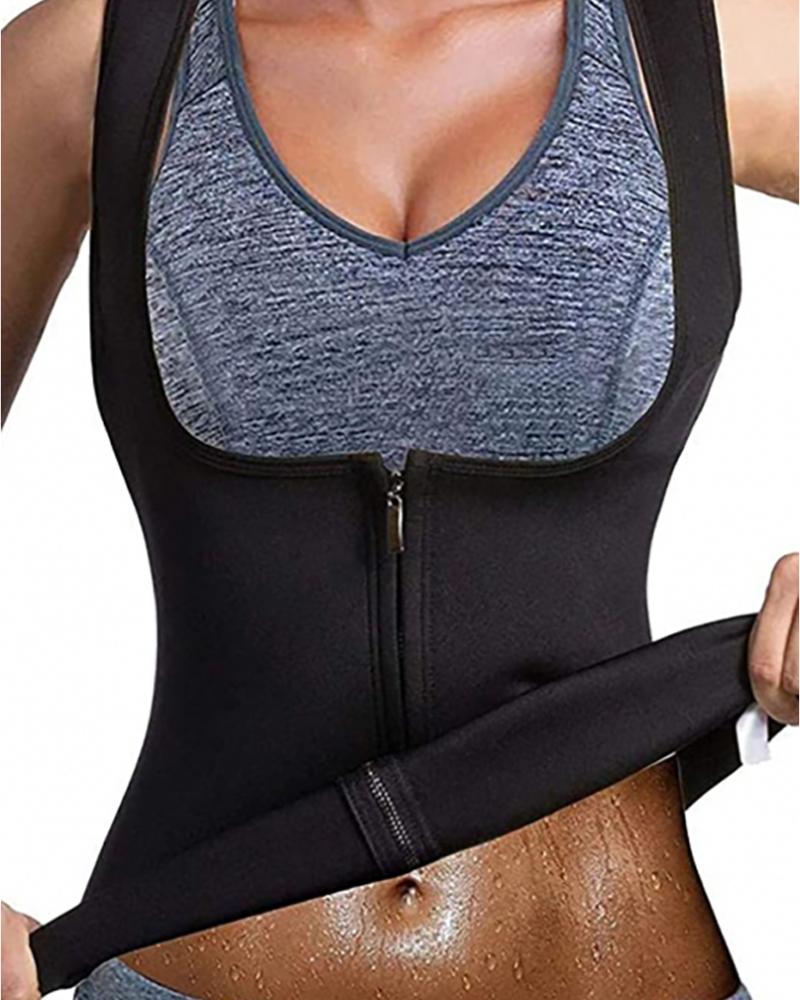 Shapewear Zipper Waist Trainer Vest Workout Slimming Corset Shaperwear