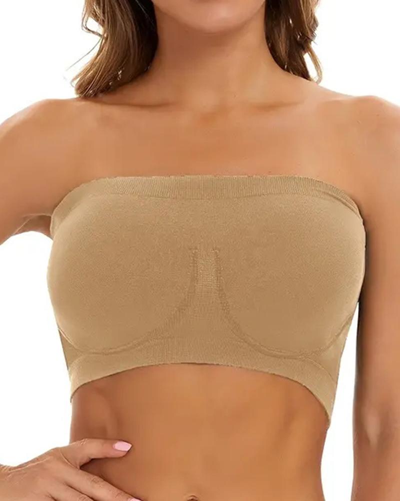 Bandeau Strapless Non Padded Bralette